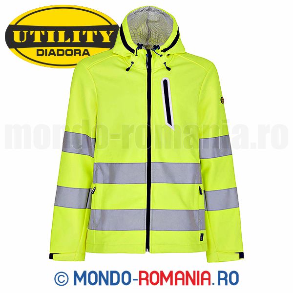 Softshell HI VIS reflectorizant  - DIADORA D-BRIGHT neon